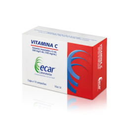 VITAMINA C INYECT.5 ML 10 AMPOLLAS ECAR