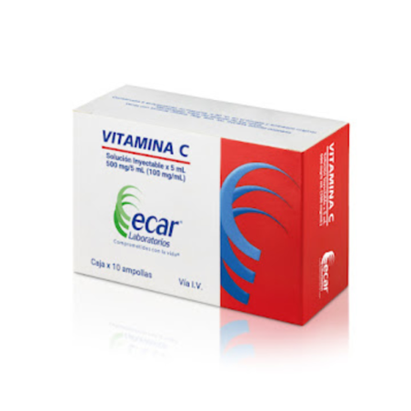 VITAMINA C INYECT.5 ML 10 AMPOLLAS ECAR