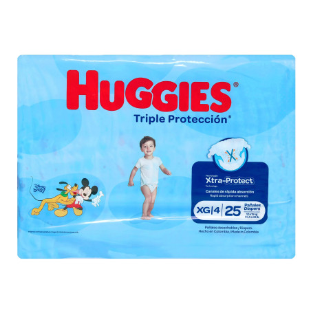 PAN.HUGGIES TRI.PROTECCION ET.XG 25 UNDS