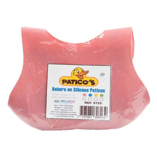 BABERO SILICONA CON BOLSILLO PATICOS
